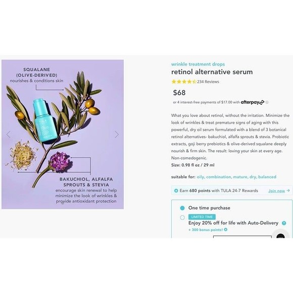 Sunday Riley CEO Tula Wrinkle Drops Kiehl's KORRES Velvet Goldfaden MD Samples - Picture 7 of 12